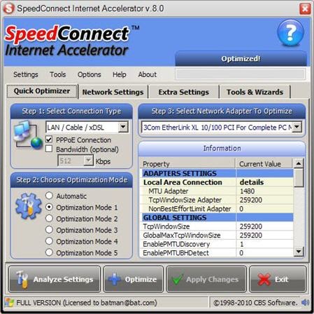 speed connect internet accelerator 8.0